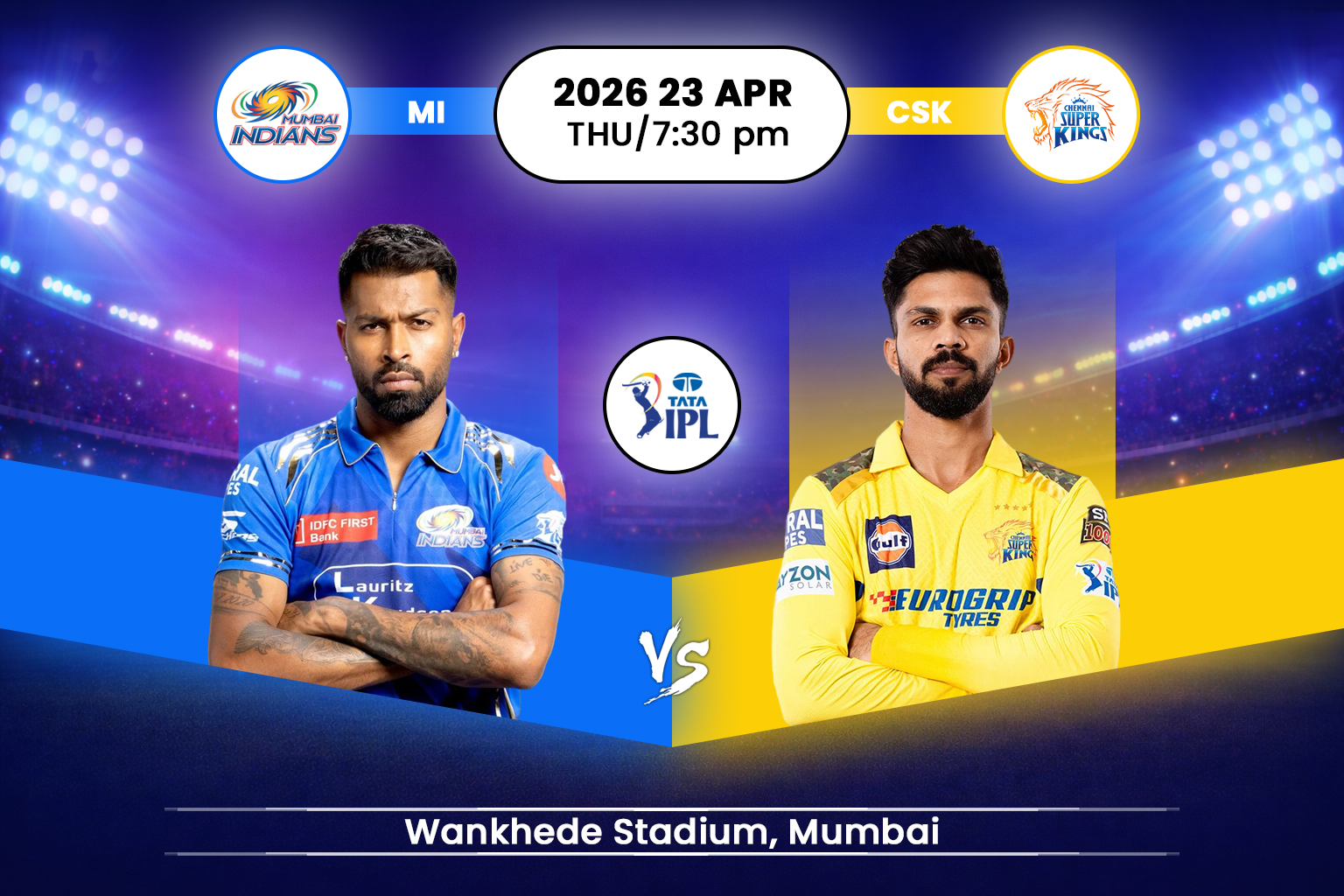 Mumbai Indians vs Chennai Super Kings