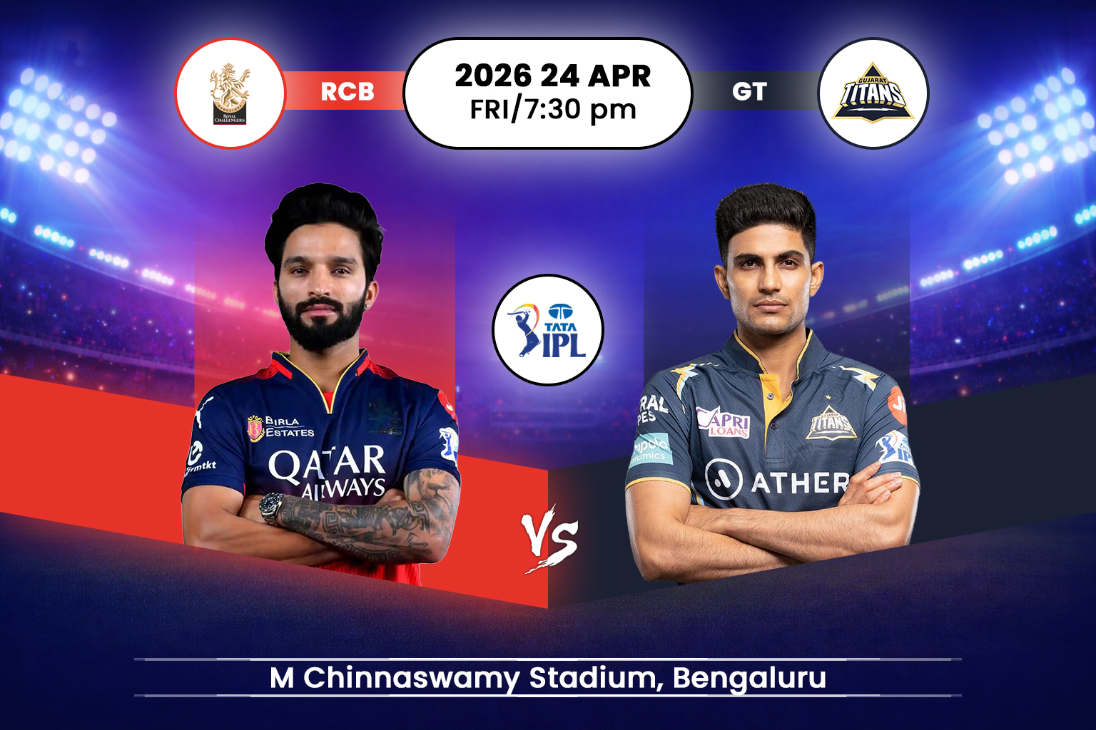 Royal Challengers Bengaluru vs Gujarat Titans