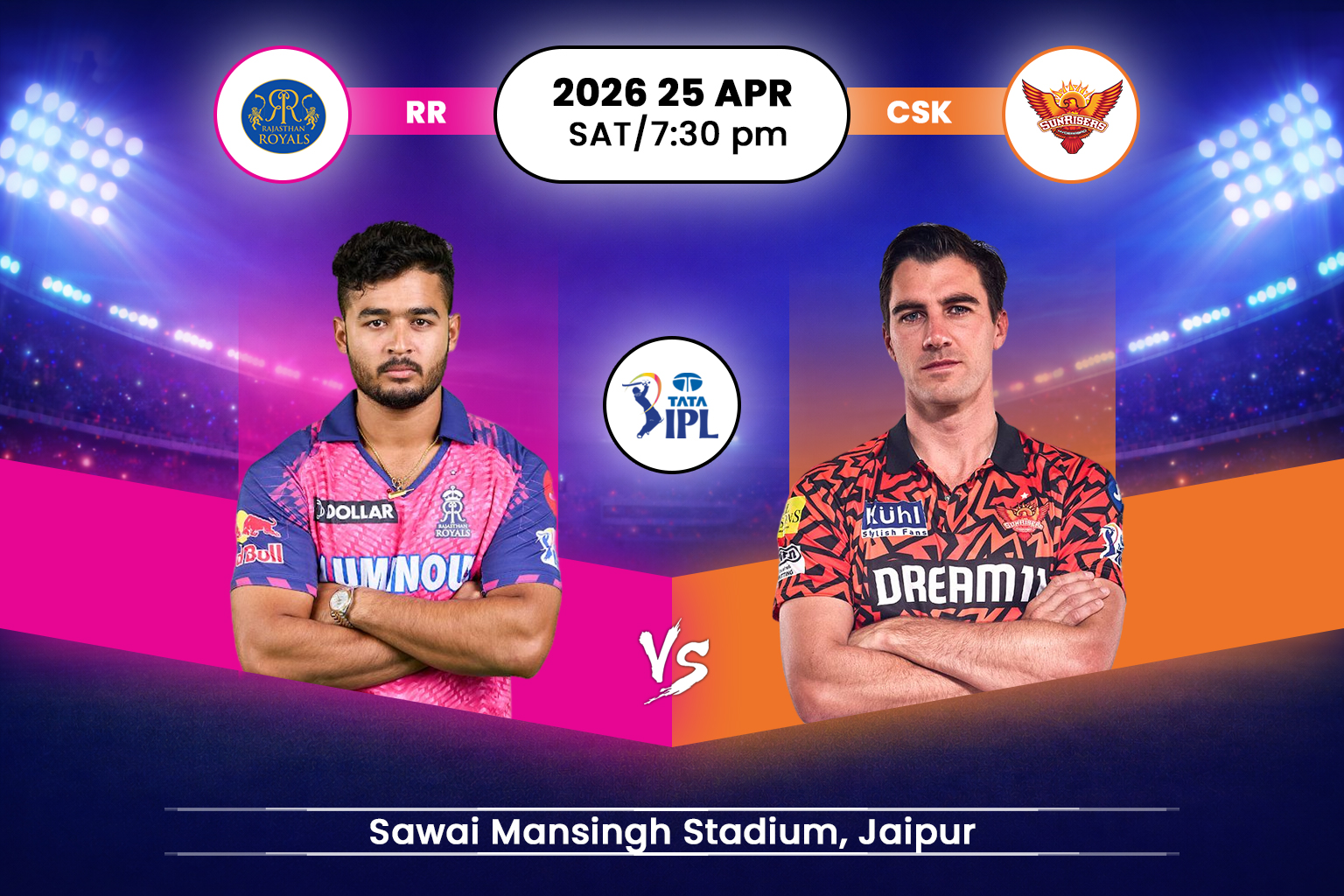 Rajasthan Royals vs Sunrisers Hyderabad