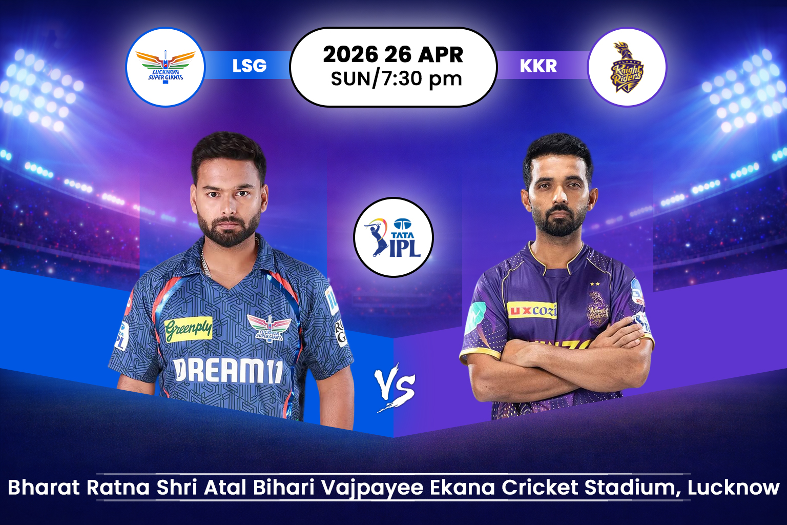 Lucknow Super Giants vs Kolkata Knight Riders