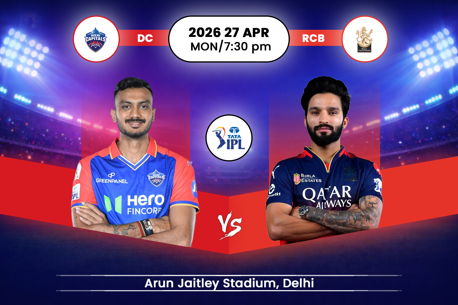 Delhi Capitals vs Royal Challengers Bengaluru