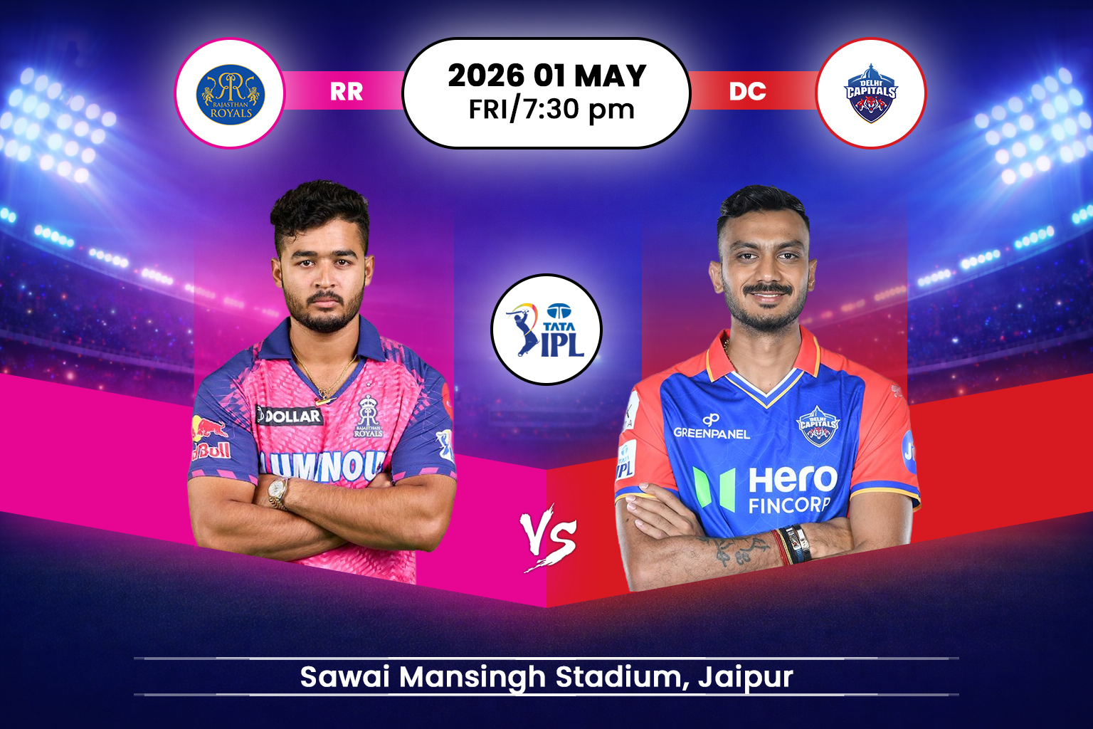 Rajasthan Royals vs Delhi Capitals