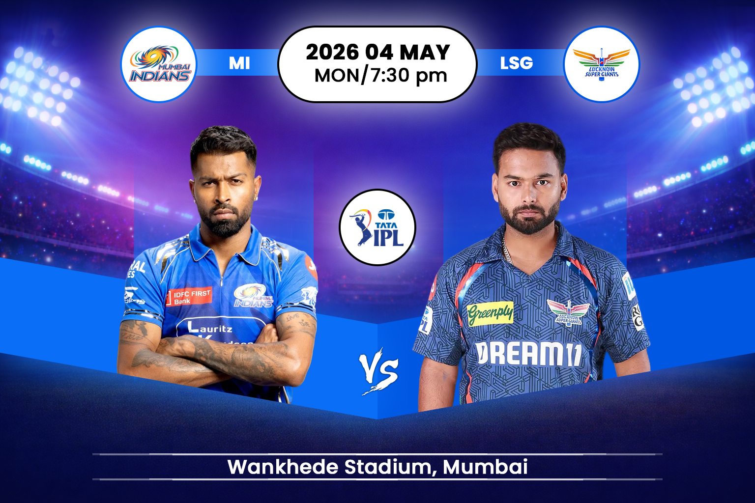 Mumbai Indians vs Lucknow Super Giants