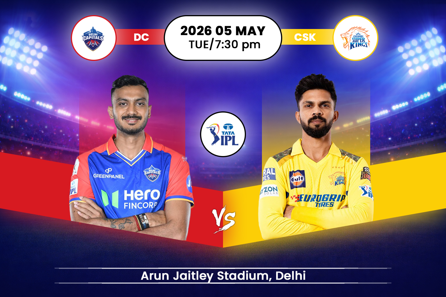 Delhi Capitals vs Chennai Super Kings
