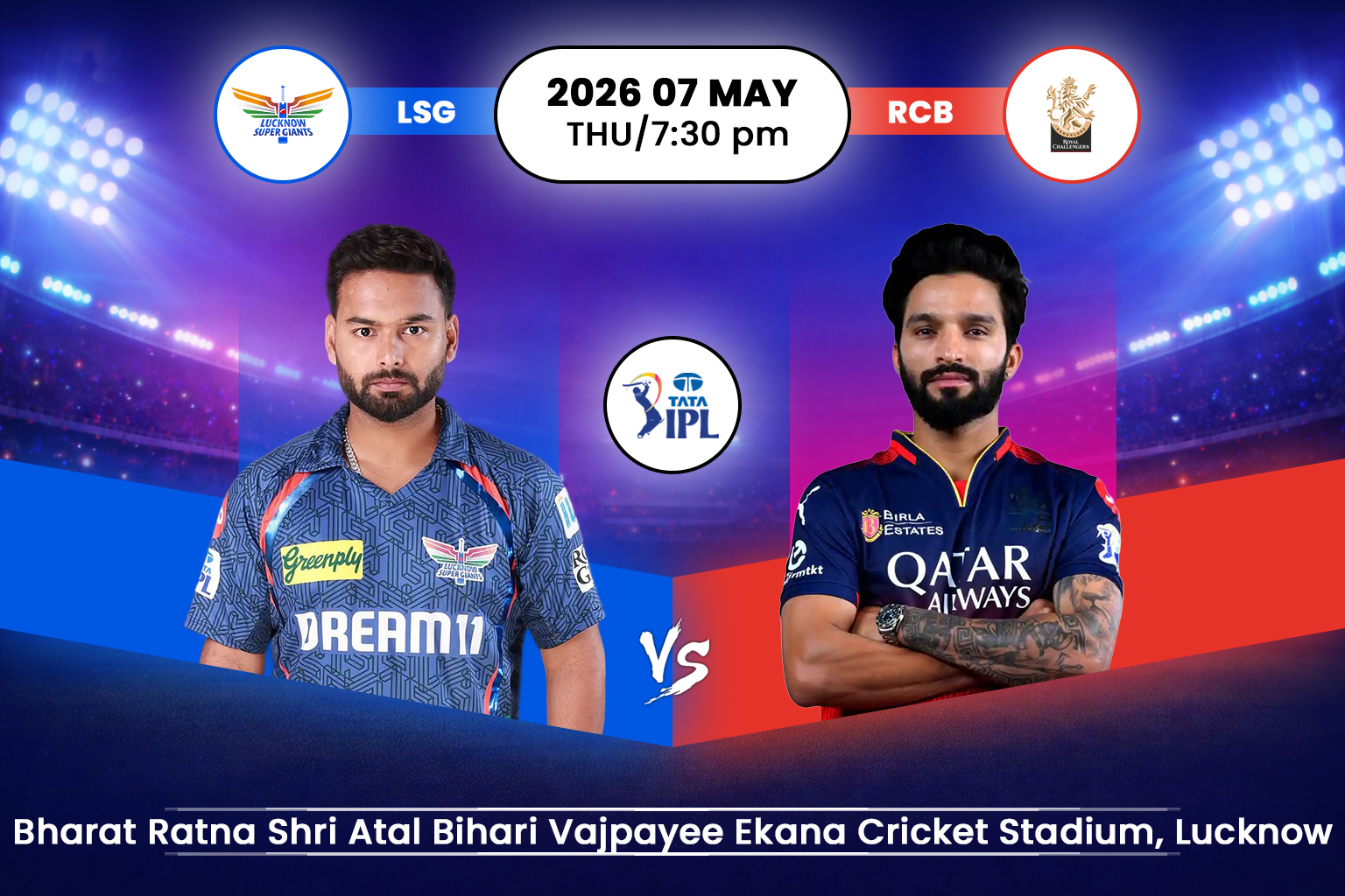 Lucknow Super Giants vs Royal Challengers Bengaluru